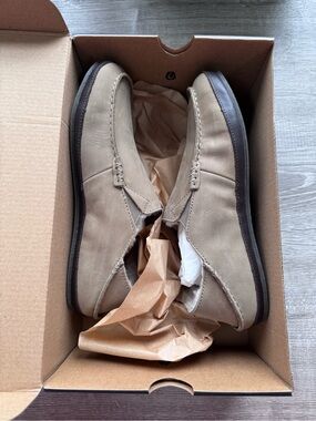OluKai Men's Slip-On Loafers in color clay size 8